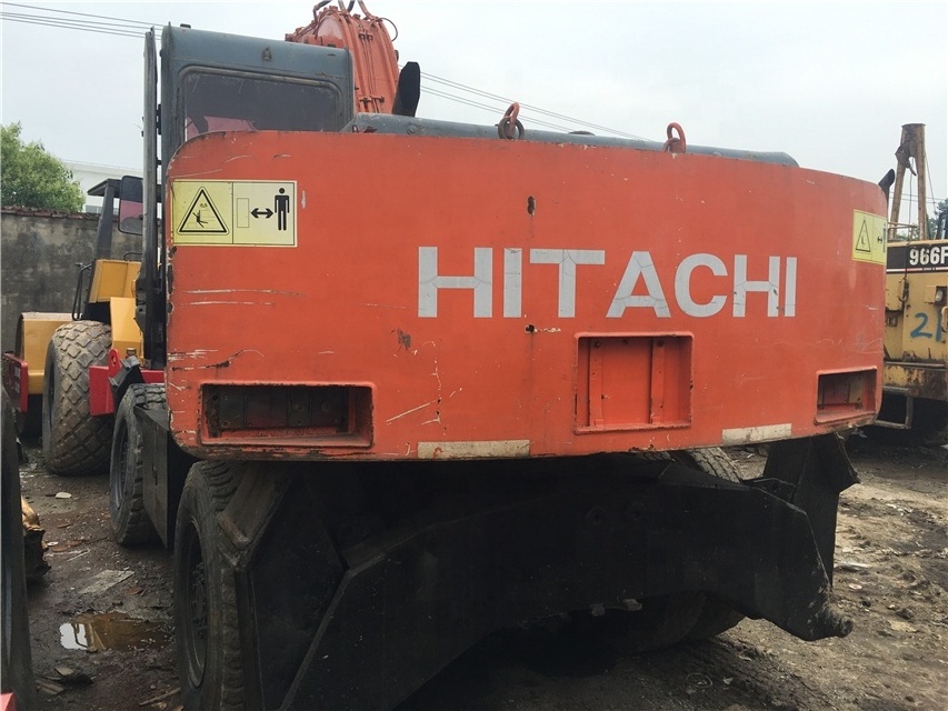 Used wheel excavator Hitachi EX160/Hitachi EX160WD-1/Hitachi EX160 Tire excavator on sale