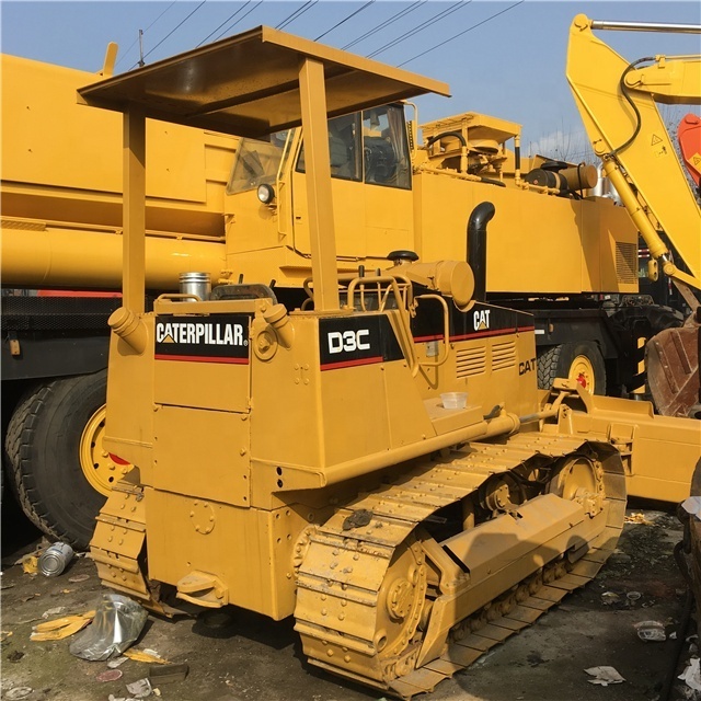 Used Caterpillar D3 D5 D6 crawler bulldozer used CAT mini bulldozer D3C  for sale