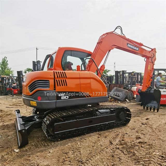 Used doosan DX80 hydraulic crawler excavator/original doosan DX60 DX75 DX80 with good Condition for sale