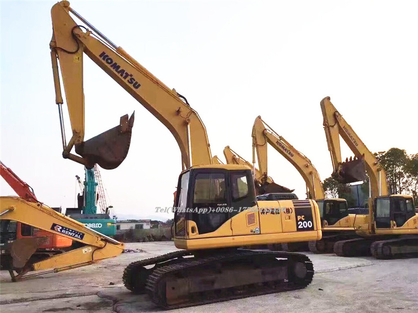 secondhand amphibious excavator pc200-7 for water excavator