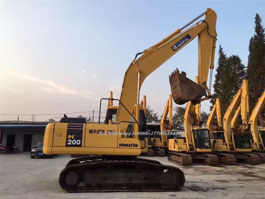 secondhand amphibious excavator pc200-7 for water excavator