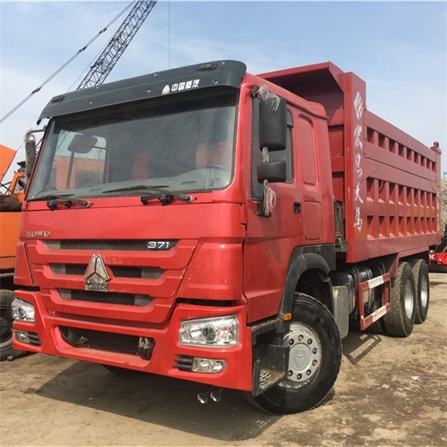 Original China Used SINOTRUK 371hp HOWO 50 ton  dump truck for sale