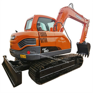 Good price high quality Doosan DX80 Used Excavator Nearly New Backhoe Loader for sale doosan dx 80