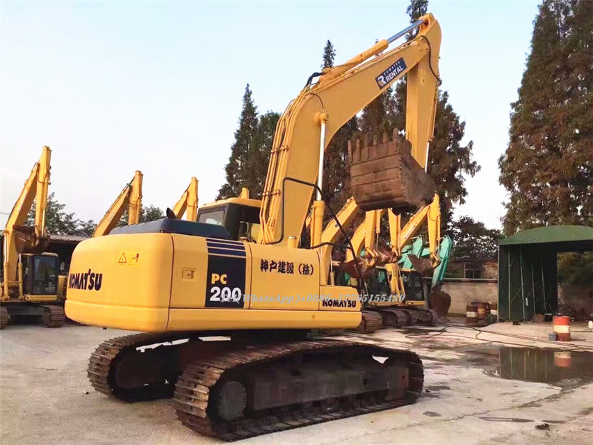 secondhand amphibious excavator pc200-7 for water excavator