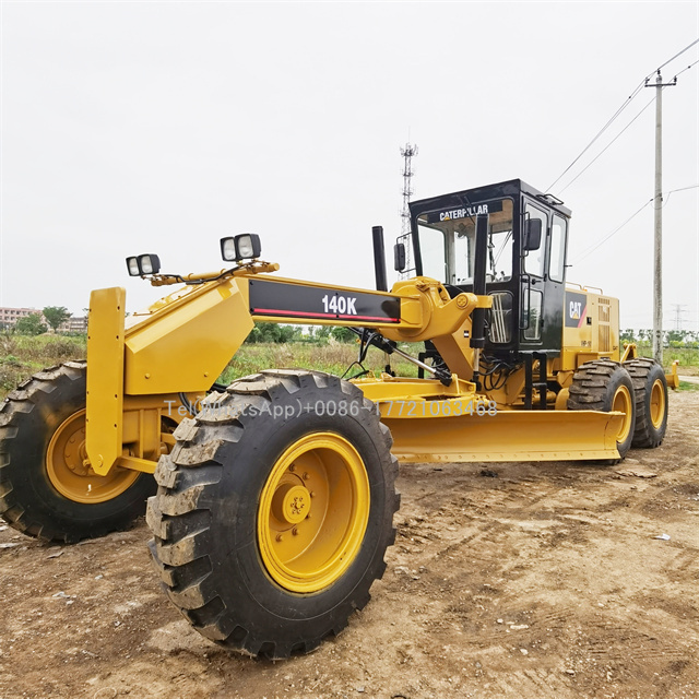 Good hydraulic system 140k used caterpillar grader/Japan Used CAT 140K 140G 140H Motor Graders for sale