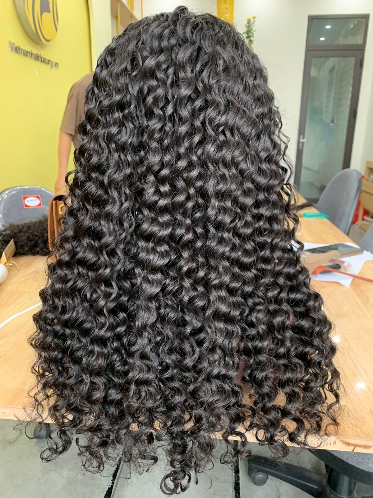 Super Double Drawn Eurasian Curly Wigs and Bundles Made Of 100% Real Vietnamese Human Hair