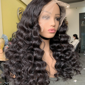 Vietnamese Virgin Hair Deep Wave Lace Frontal Wig Deep Curly Lace Front Human Hair Wigs For black Women