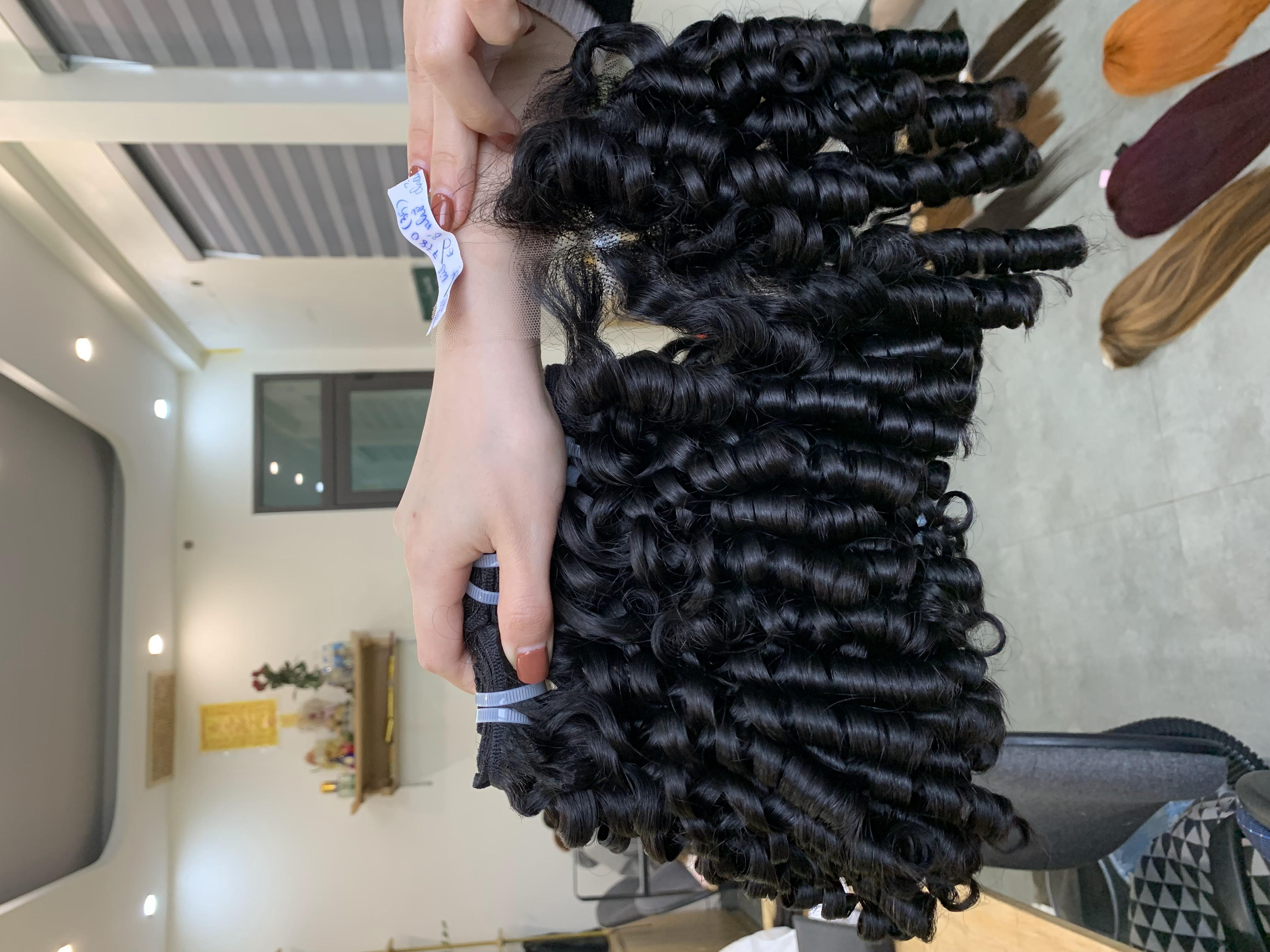 Curly Hair Cuticle Aligned Virgin Hair Bundles for Women Wholesale Unprocessed Hair Vendors