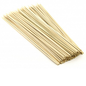 Wholesale  Wooden Barbecue Sticks Custom Logo Food Bbq  Bamboo skewers