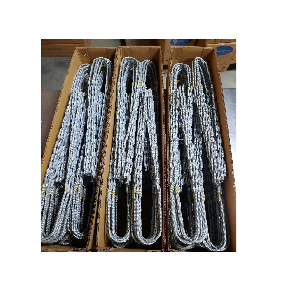 FTTH Aluminium Pre formed Dead End Clamp Production Dead End Guy Line Grip Pre formed Armor Rod for helical fittings