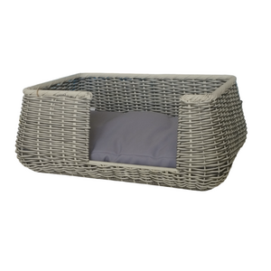 Vietnam Vietnam Premium Rattan Sustainable Resin Rectangular Cat Pet Bed with Cushion