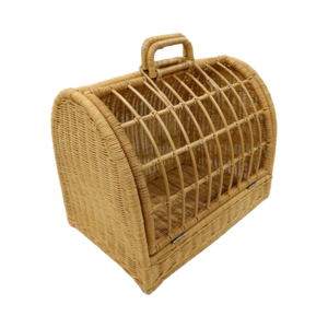 Vietnam High Quality Hand Wicker Rattan Pet Carrier Cat and Dog House for Animals