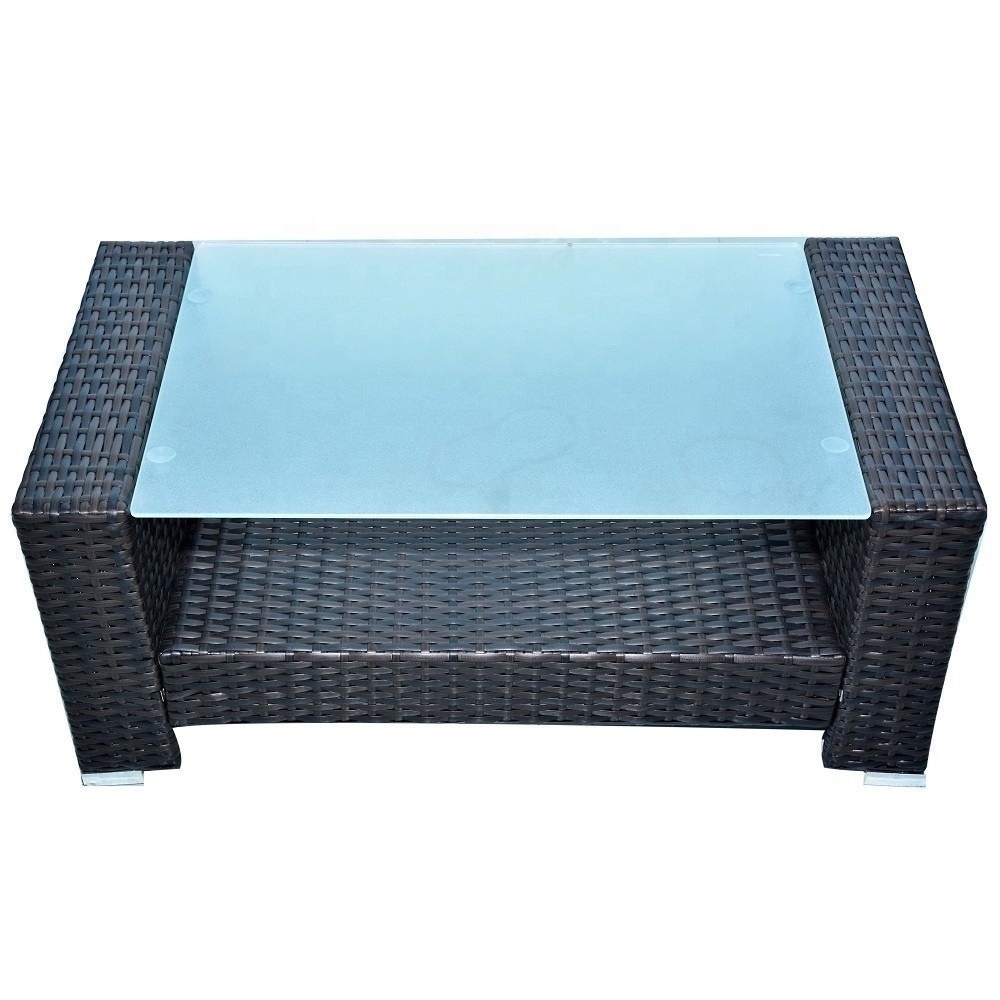 High Standard Outdoor Garden Patio Cushion Conversation Metal Rattan Furniture Set Rattan Waterproof Sectional