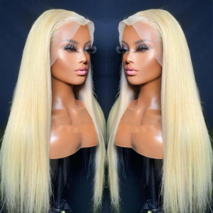 Free Tangle 613 Blonde Mirror Bone Straight Premium Brazilian Human Hair Extensions Lace Front Wigs HD Lace Human Hair Wig