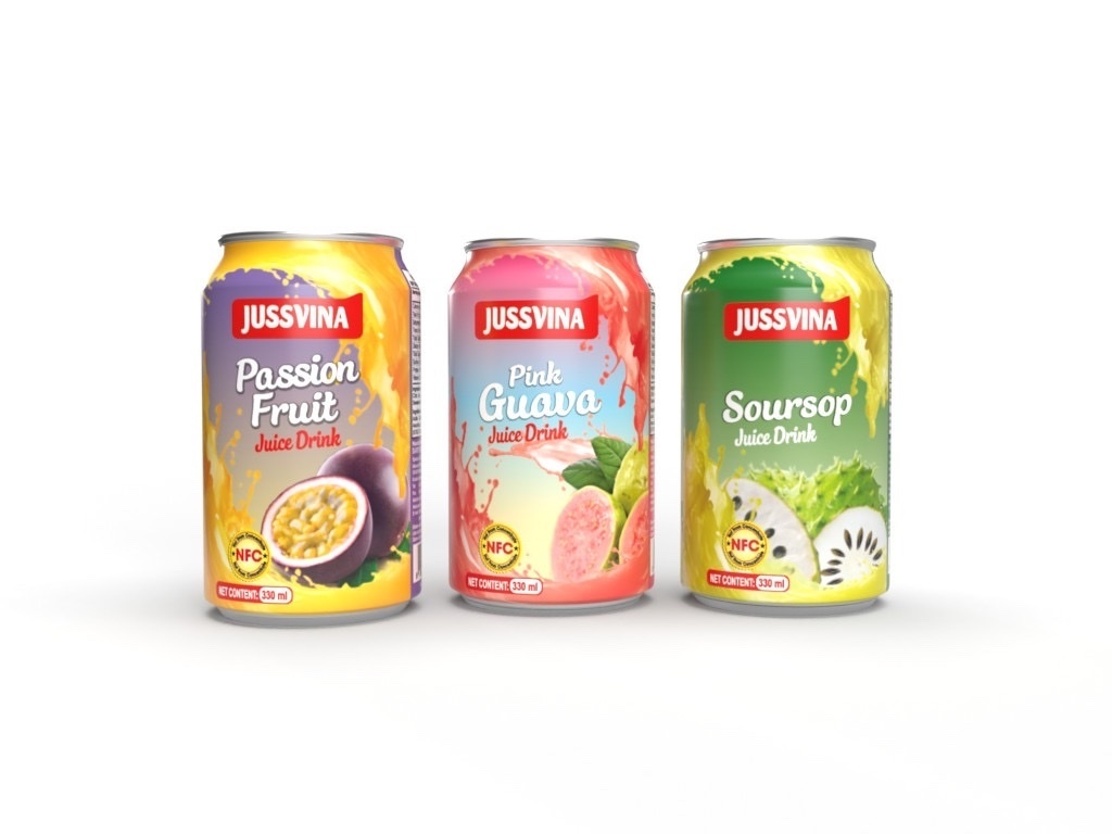 Jussvina Good Product Quality Guava Flavor Soft Drinks Sugar Cane Juice Fruit Sugar Cane Juice with Guava