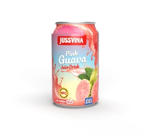 Jussvina Good Product Quality Guava Flavor Soft Drinks Sugar Cane Juice Fruit Sugar Cane Juice with Guava