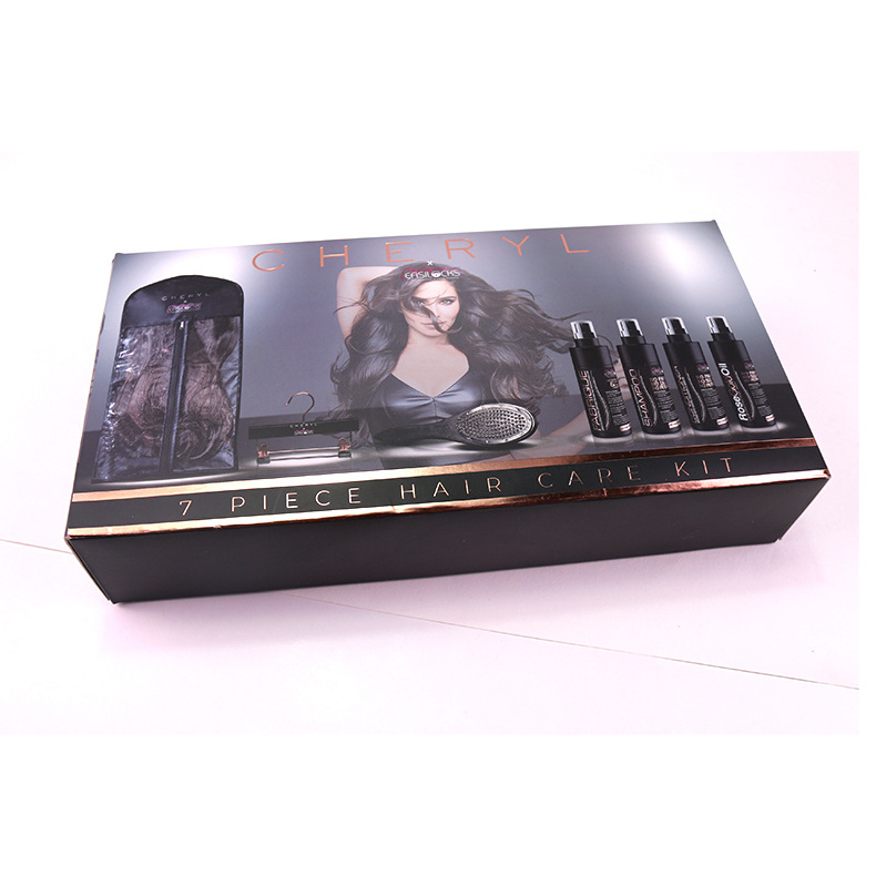 luxury hair extension packaging box wig boxes low moq wig boxes custom logo packaging