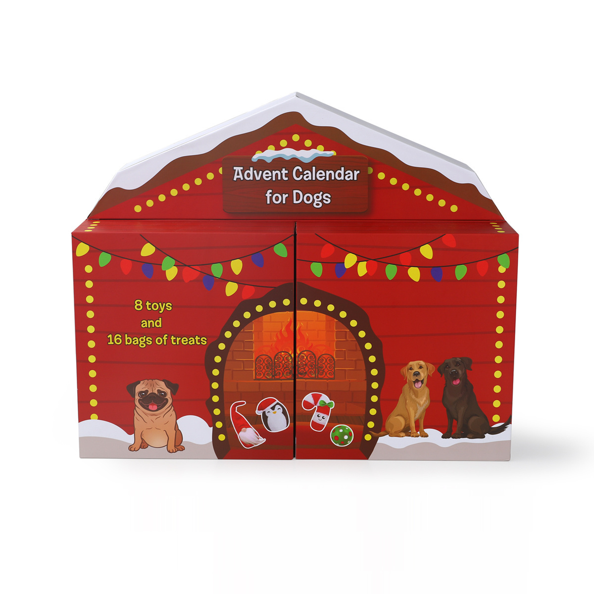 custom logo 2022 christmas pet dog cat advent calednar box