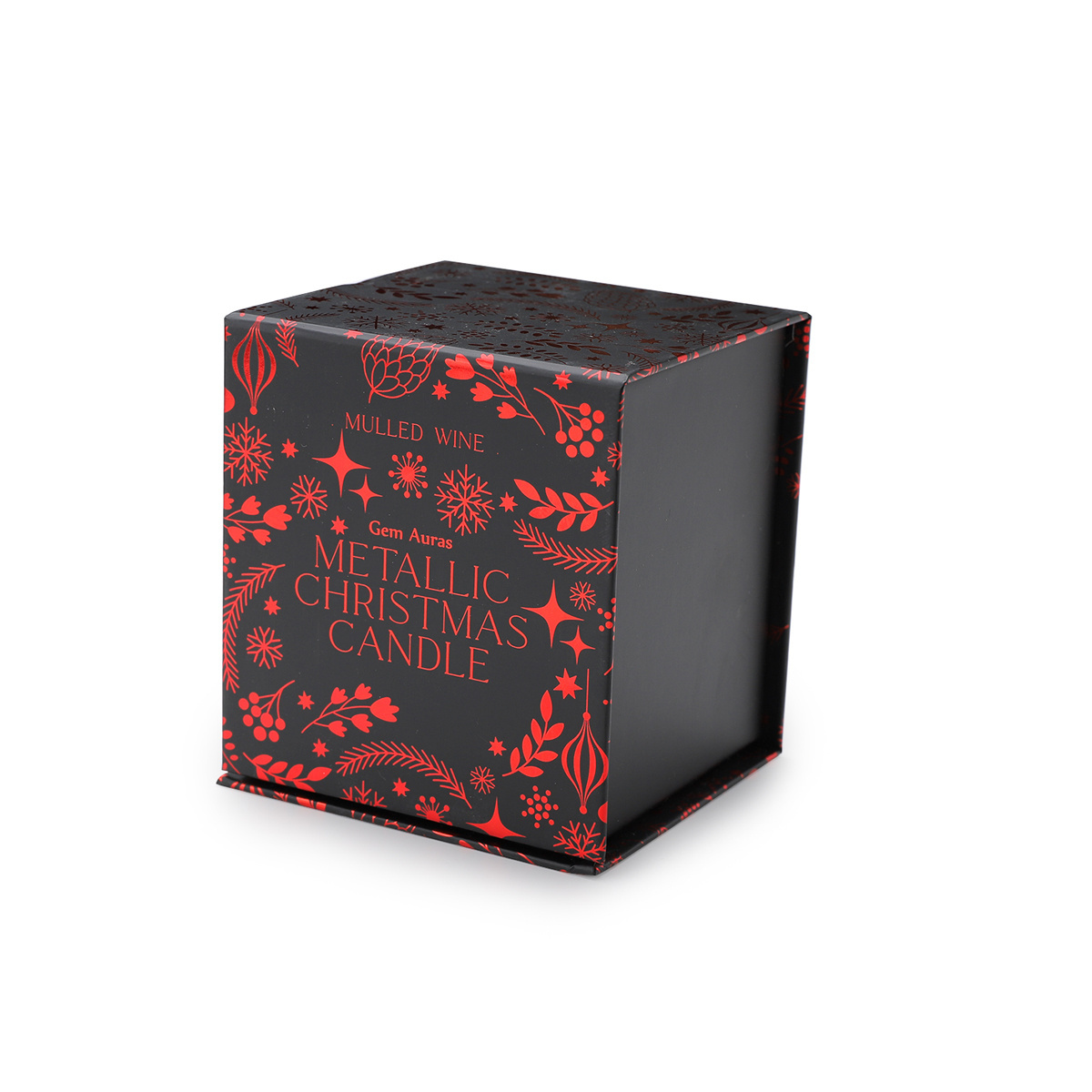 luxury cardboard black matte laminated box for candle packing candle boxes  packaging candle