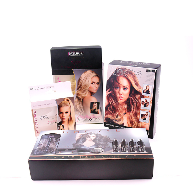 luxury hair extension packaging box wig boxes low moq wig boxes custom logo packaging