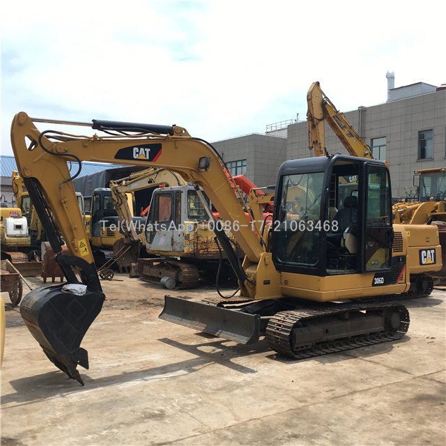 Home second hand mini excavator caterpillar 306d small bucket 0.2m3 Chinese mini excavator 6 ton hydraulic crawler excavator