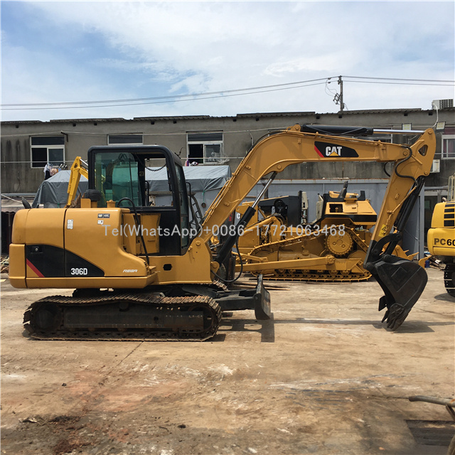 Home second hand mini excavator caterpillar 306d small bucket 0.2m3 Chinese mini excavator 6 ton hydraulic crawler excavator