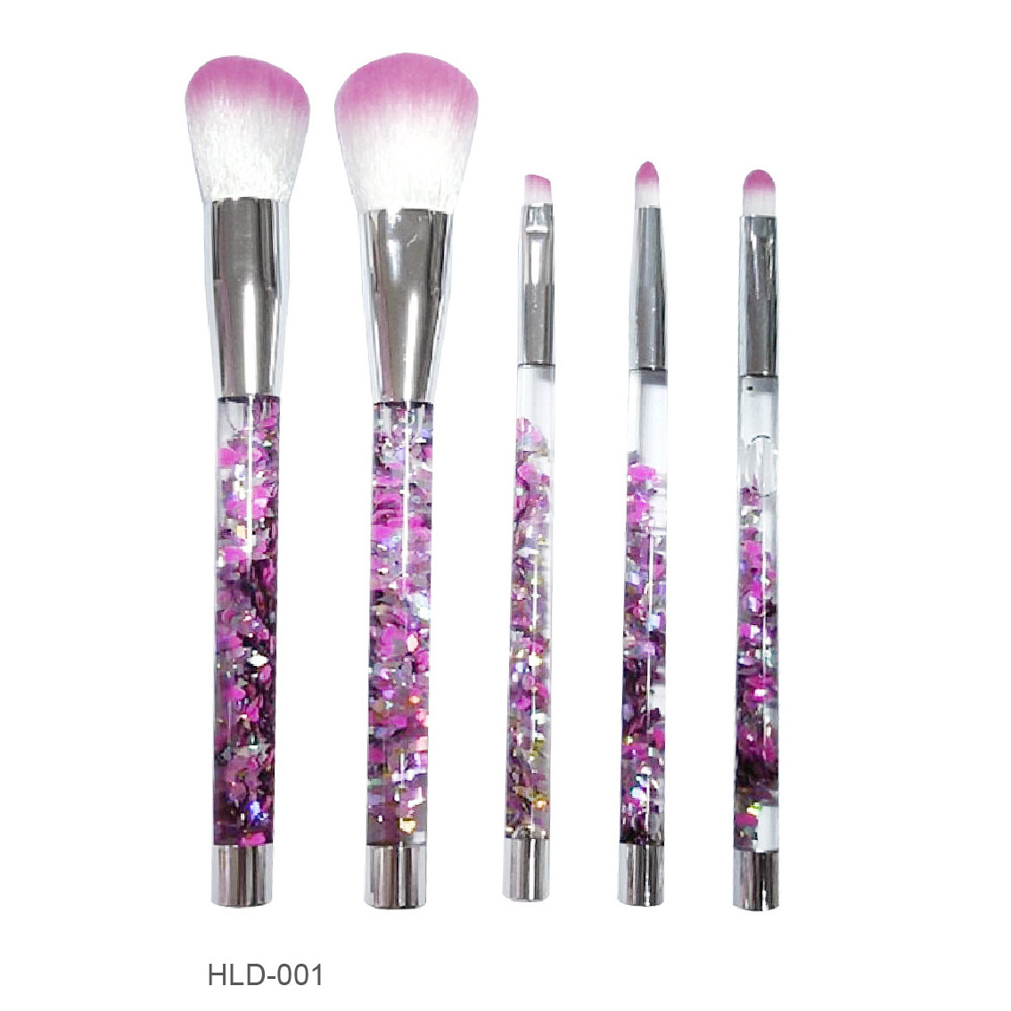 Mermaid Cosmetic Brush Set Fish Tail Makeup Brushes Brochas De Maquillaje Best Selling 4pcs Bag Metal Eye OEM Customized Hair