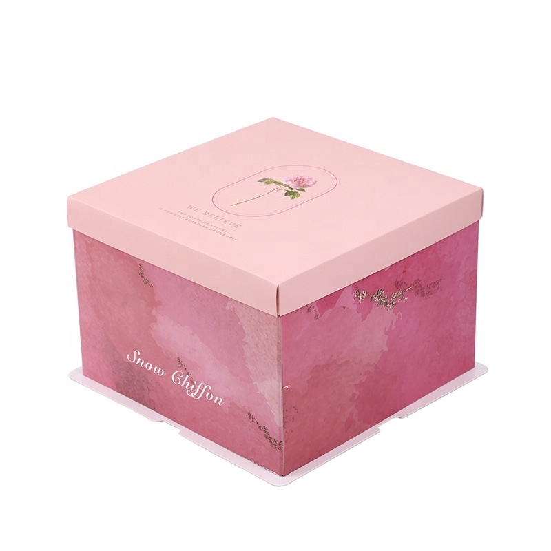 wedding cake boxes pink strawberry tinted cupcake boxes cake mini rectangle cupcake paper