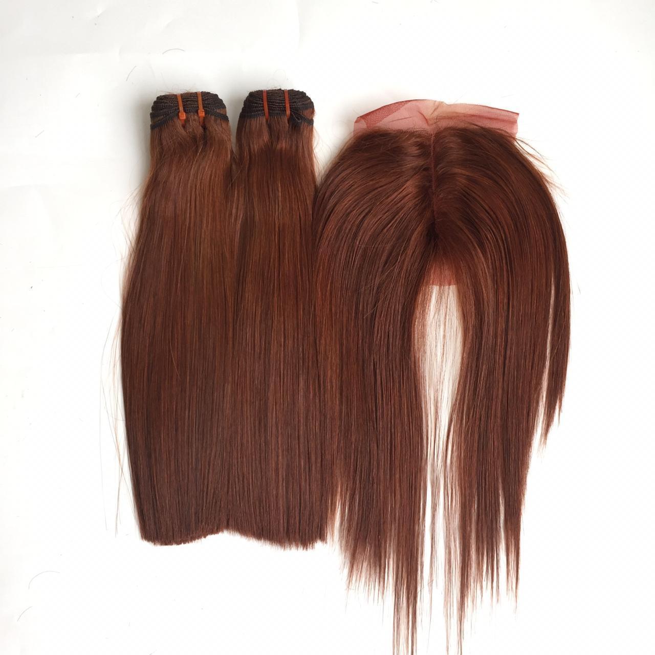 Luxury Silky Straight Machine Weft Virgin Remy Hair, Double Drawn Weft Bone Straight Color