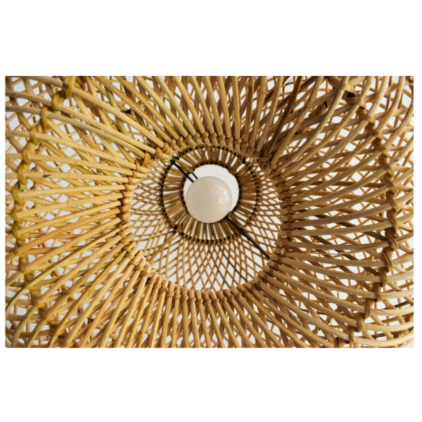 Wholesale Vietnam Ceiling Light Rattan Lampshade Wicker  Interiors Chandelier Pendant Light from King Craft Viet