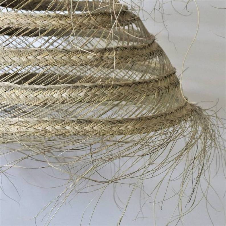 Rustic Style 2024 Seagrass Lampshade Natural Chandelier Woven Hanging Lamp Cover Floor Ceiling Light Decor for Home Hotel Resort