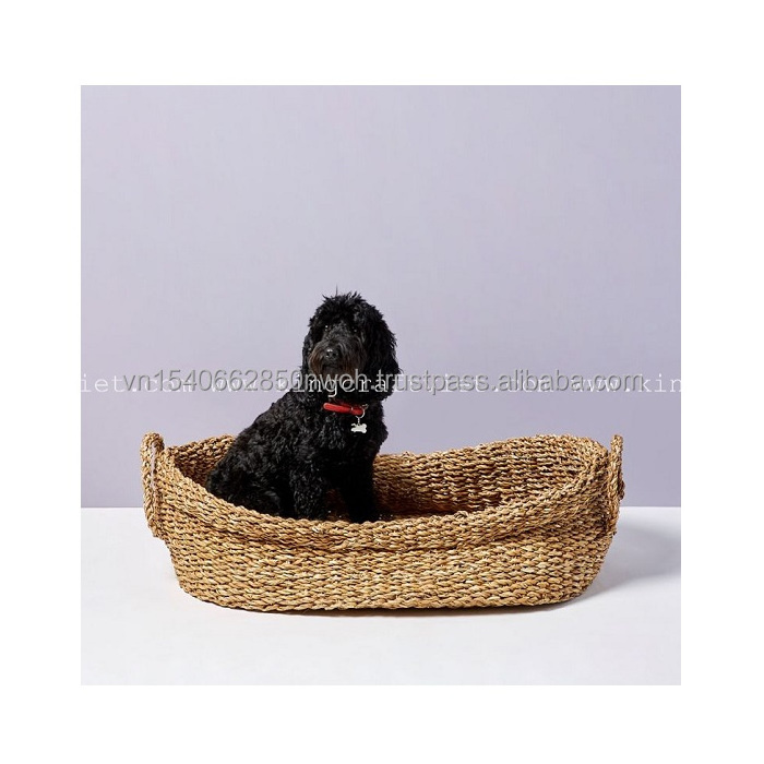 Natural Dog Basket Extra Large Dog Bed Puppy Dog Basket Pets Bed House Home from King Craft Viet Manufacturer