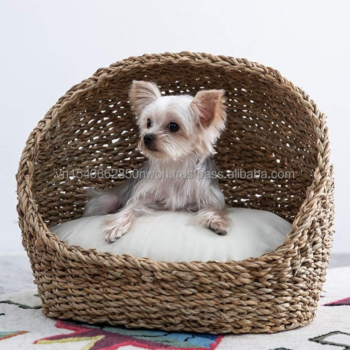 Natural Dog Basket Extra Large Dog Bed Puppy Dog Basket Pets Bed House Home from King Craft Viet Manufacturer