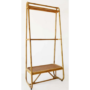 Natural Rattan Hanging clothes rack shoe rack Clothes hanger stand Stand clothes rack for stores from Vietnam Manufacturer