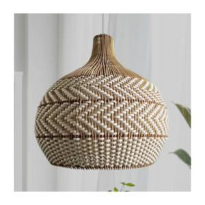 Natural White Pendant Lamp Rattan Lampshade Lampshade Frames Wholesale Hanging Lamp for Decor Made by Vietnam FBA Amazon