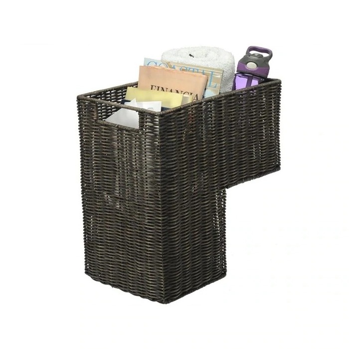 Wholesale Utilities Boho 100% Naturak Seagrass Storage Box Magazine Organizer Cane Magazine Rack for Wall made in Vietnam