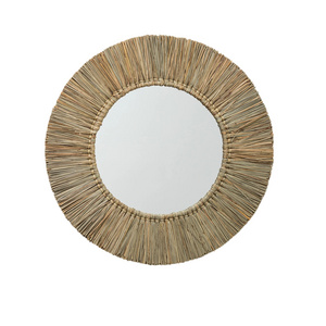 Wall Decoration Seagrass Mirror Handwoven Mirror Frame Factory Price Made from Vietnam ODM/OEM