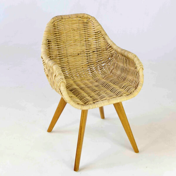 Vietnamese Wholesaler Rattan Papasan Chair Decorative Bohemian Style Chair Home Garden Furniture FBA Amazon