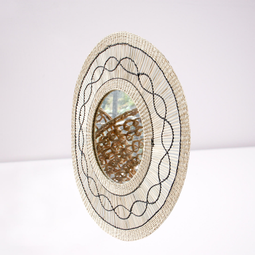 Wall Decoration Seagrass Mirror Handwoven Mirror Frame Factory Price Made from Vietnam ODM/OEM