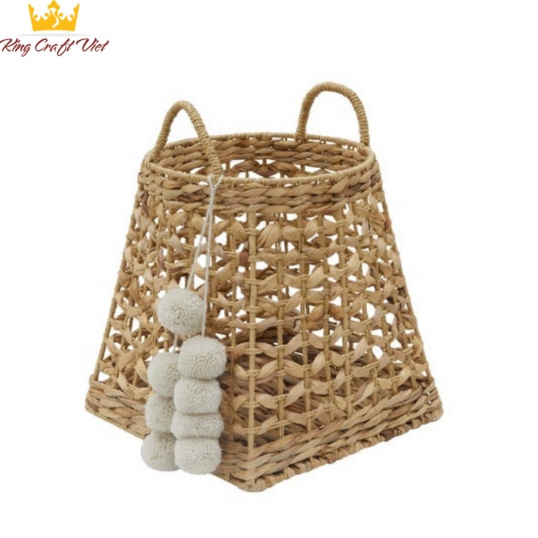 Water Hyacinth organizer for diaper caddy storage basket for babies safe storage water hyacinth utensil holder made in Vietnam