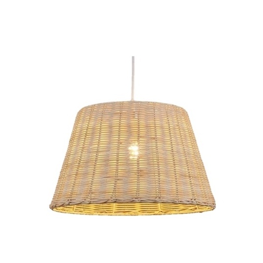 Vietnam Top Seller Ceiling Rattan Lampshade Vintage Hanging Lighter Hot Chandelier Retro Lamp Woven Pendant Light for Restaurant