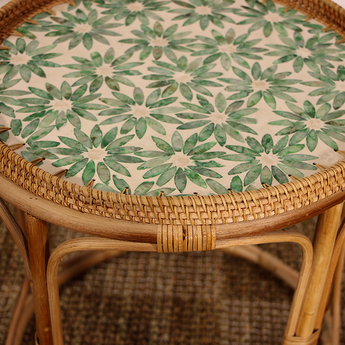 Wholesale Price Wicker Rattan Round Table Living room Hotel Villa Vintage Home Furniture Handmade From Vietnam