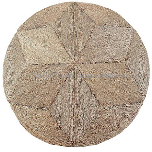 Natural Seagrass Rugs and Carpets for Home Decor Restaurant Coffee Shop Straws Handmade Door Mat Carpets Rug