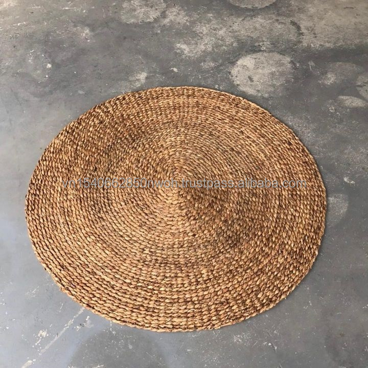 Natural Seagrass Rugs and Carpets for Home Decor Restaurant Coffee Shop Straws Handmade Door Mat Carpets Rug