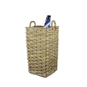 Antique Seagrass Handwoven Umbrella Stand Holder Basket For Rainy Day Home Decoration Vintage Style made in Vietnam OEM/ODM