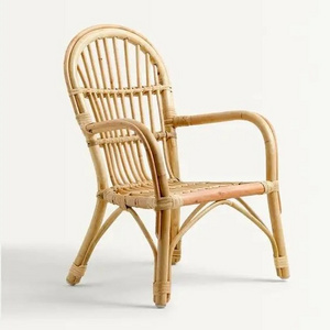 Nordic Natural Wicker Rattan Chair for Living Room Indoor Furniture Handmade Outdoor Garden Arm Lounge Chairs Dining Chair