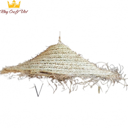 Rustic Seagrass Lampshade for Living Home Decor Hanging Chandelier Pendant Light Ceiling Light for Resort Hotel Vietnam Supplier