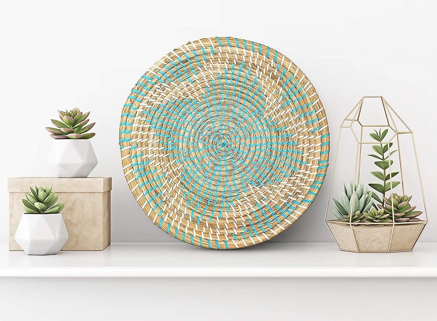 Handwoven Decorative Wall Hanging Basket Seagrass Wall Decoration Wall Hanging Plate Made in Vietnam ODM/OEM