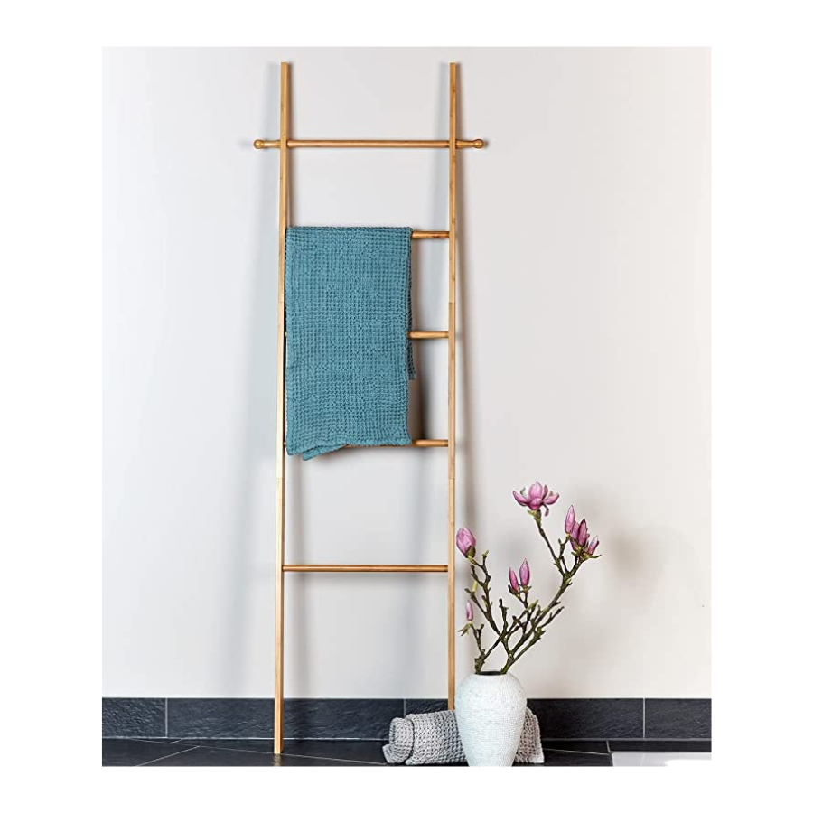 Bamboo Blanket Ladder Towel Rack High Quality Blanket Ladder for Hanging Clothes Towel KING CRAFT VIET