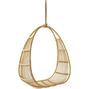 Vietnam Handmade Wicker Natural Rattan Hanging chair Cane Swing Home interior furniture Living Room chair Garden Patio swing